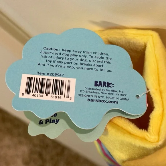 BARK BOX The Big Ripper Dog Toy - BarkBox 420 Toy - XL - Picture 8 of 11